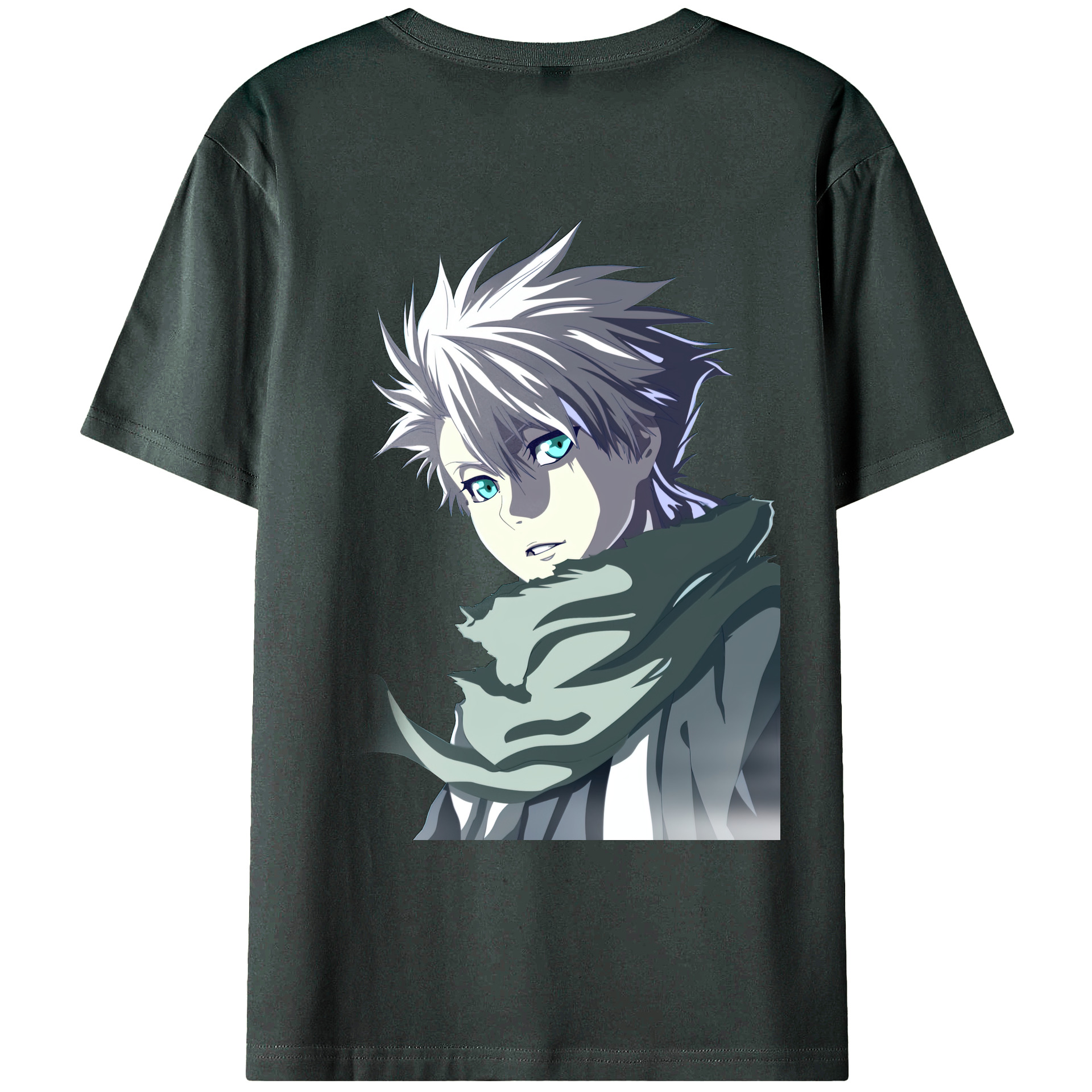 （画像用） ブリーチ 日番谷冬獅郎（ひつがや とうしろう） BLEACH Hitsugaya Toushirou 綿100％ メンズ半袖Tシャツ（バックプリント） 通気性
